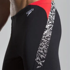 Speedo - Boom Splice Endurance Jammer - Black/White -Swimming Clothing speedo boom splice endurance jammer black white 6