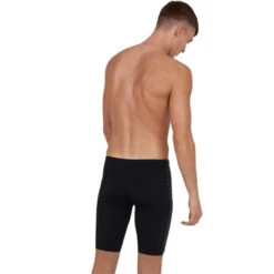 Speedo - Boomstar Splice Jammer - Black/Grey -Swimming Clothing speedo boomstar splice jammer black grey 4