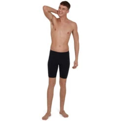 Speedo - Boomstar Splice Jammer - Black/Grey -Swimming Clothing speedo boomstar splice jammer black grey 5