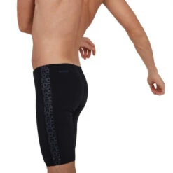Speedo - Boomstar Splice Jammer - Black/Grey -Swimming Clothing speedo boomstar splice jammer black grey 7