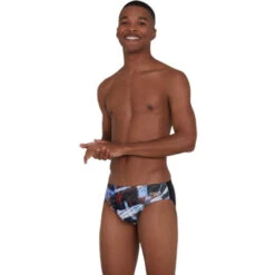 Speedo - ColourSplash Placement Digi 7cm Brief -Swimming Clothing speedo coloursplash placement digi 7cm brief 4