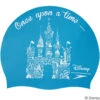 Speedo - Disney Princess Castle Junior Slogan Silicone Cap - Blue/White -Swimming Clothing speedo disney princess castle junior slogan silicone cap blue white 1