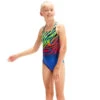 Speedo - Girls Digital Placement Medalist Swimsuit - Blue/Green -Swimming Clothing speedo girls digital placement medalist swimsuit blue green 1