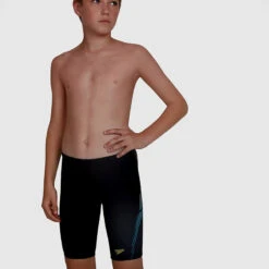 Speedo - Junior Hexagonal Jammer - Black -Swimming Clothing speedo junior hexagonal jammer black 5