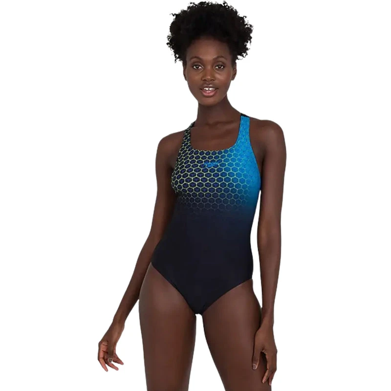 Speedo - Women's Placement Medalist Swimsuit - Black 3 Speedo - Women's Placement Medalist Swimsuit - Black