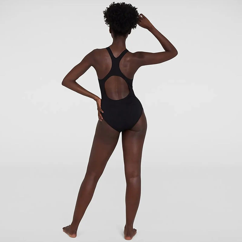 Speedo - Women's Placement Medalist Swimsuit - Black 5 Speedo - Women's Placement Medalist Swimsuit - Black - Image 3