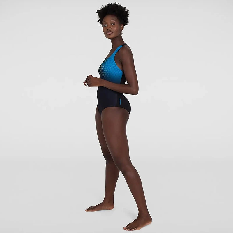 Speedo - Women's Placement Medalist Swimsuit - Black 7 Speedo - Women's Placement Medalist Swimsuit - Black - Image 5