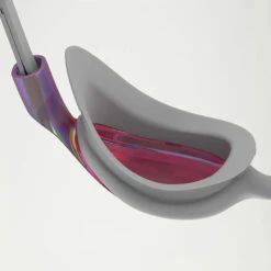 Speedo - Women's Virtue Mirror Goggles - White/Purple -Swimming Clothing speedo womens virtue mirror goggles white gold 4