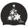 Aqua Tree Christmas - Silicone Swim Hat -Swimming Clothing tree christmas silicone swim hat 1