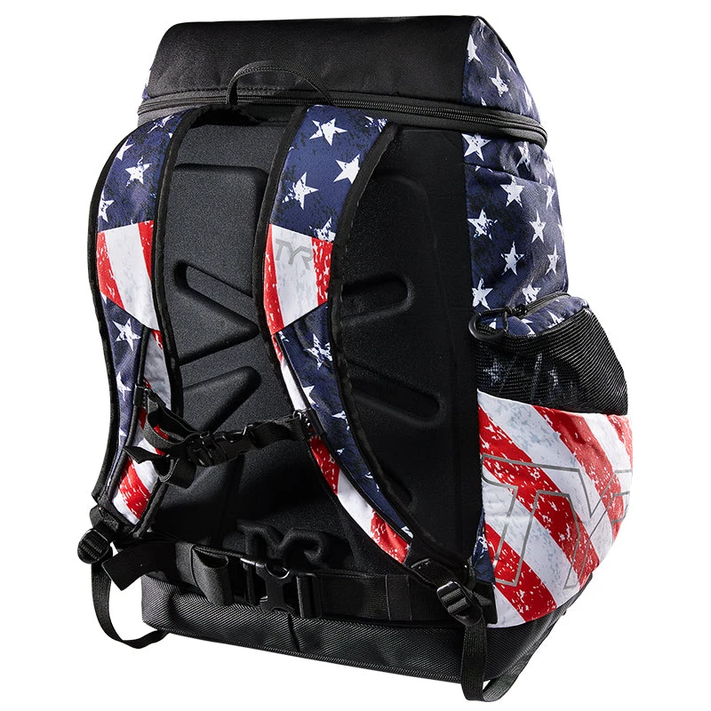 TYR - Alliance 45L Backpack Star Spangled Print - Red/White/Blue 4 TYR - Alliance 45L Backpack Star Spangled Print - Red/White/Blue - Image 2