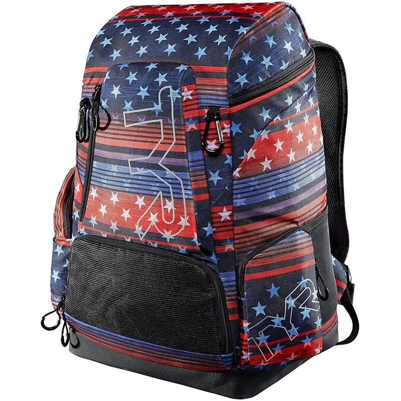 TYR - Alliance 45L Backpack USA Print - Red/White/Blue 3 TYR - Alliance 45L Backpack USA Print - Red/White/Blue