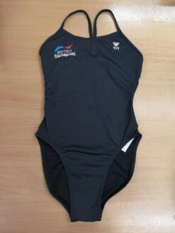 TYR - GB British Swimming Cutoutfit Ladies Swimsuit - Black -Swimming Clothing tyr gb british swimming cutoutfit ladies one piece swimsuit black 001 4