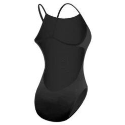 TYR - Solid Durafast One Cutoutfit Girls Swimsuit - Black -Swimming Clothing tyr girls swimwear durafast one sport cutout fit black 3