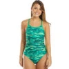 TYR - Hydra Diamondfit Ladies Swimsuit - Green -Swimming Clothing tyr hydra diamondfit ladies swimsuit green 1