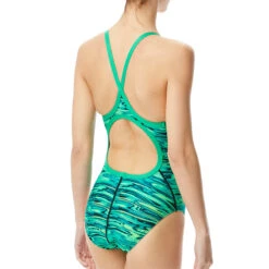 TYR - Hydra Diamondfit Ladies Swimsuit - Green -Swimming Clothing tyr hydra diamondfit ladies swimsuit green 7