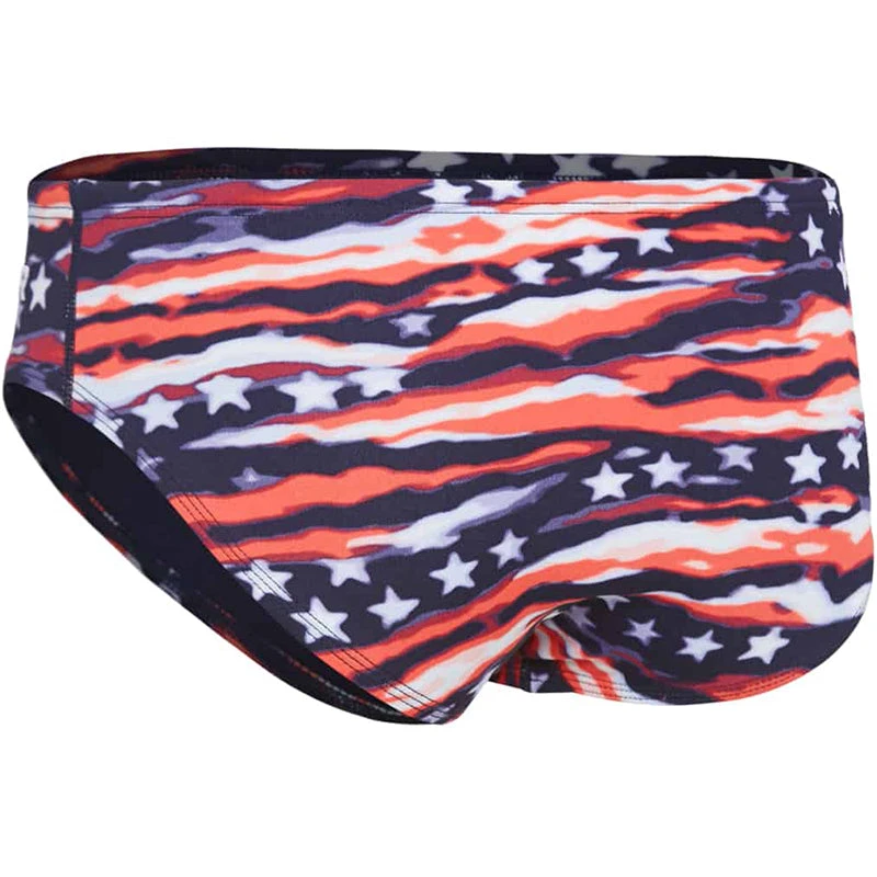 TYR - Men’s All American All Over Racer Swimsuit - Red/White/Blue 6 TYR - Men’s All American All Over Racer Swimsuit - Red/White/Blue - Image 4