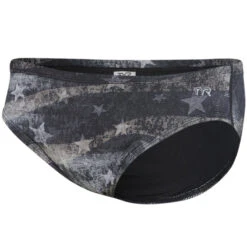 TYR - Men’s American Dream All Over Racer Swimsuit - Black/Grey -Swimming Clothing tyr men s american dream all over racer swimsuit black grey 3