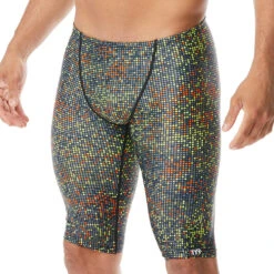 TYR - Men’s Atomic All Over Jammer Swimsuit - Black/Multi