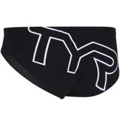 TYR - Men’s Big Logo All Over Racer Swimsuit - Black/White -Swimming Clothing tyr men s big logo all over racer swimsuit black white 5