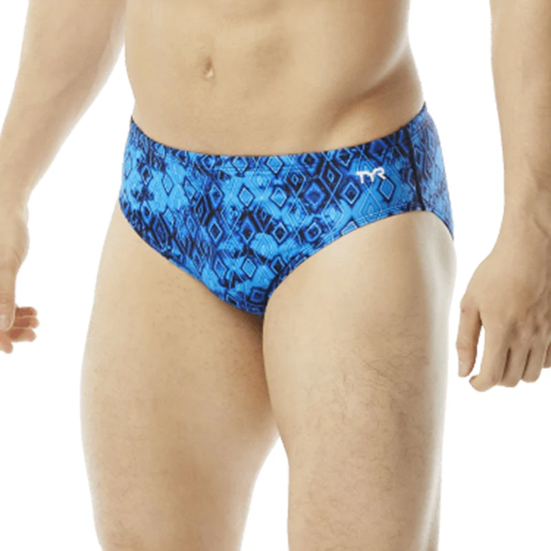 TYR - Men’s Glacial All Over Racer Swimsuit - Blue 3 TYR - Men’s Glacial All Over Racer Swimsuit - Blue