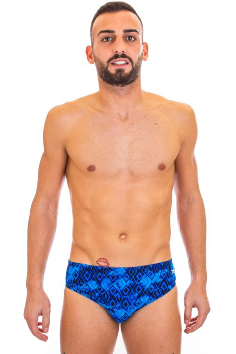 TYR - Men’s Glacial All Over Racer Swimsuit - Blue 7 TYR - Men’s Glacial All Over Racer Swimsuit - Blue - Image 5