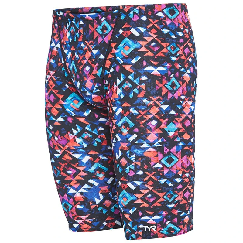 TYR - Men’s Meso All Over Jammer Swimsuit - Black/Multi 5 TYR - Men’s Meso All Over Jammer Swimsuit - Black/Multi - Image 3