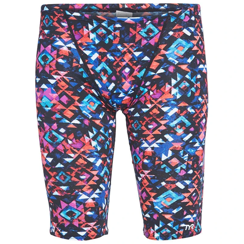 TYR - Men’s Meso All Over Jammer Swimsuit - Black/Multi 6 TYR - Men’s Meso All Over Jammer Swimsuit - Black/Multi - Image 4