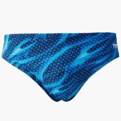 TYR - Men’s Reaper Wave All Over Racer Swimsuit - Blue -Swimming Clothing tyr men s reaper wave all over racer swimsuit blue 5
