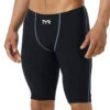 TYR - Thresher™ Mens Jammer Swimsuit - Black/Grey -Swimming Clothing tyr mens thresher jammer swimsuit 088 1