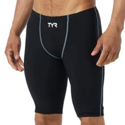 TYR - Thresher™ Mens Jammer Swimsuit - Black/Grey