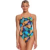 TYR - Panama Cutoutfit Ladies Swimsuit - Black/Multi