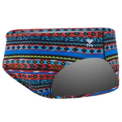 TYR - Santa Fe Boys Racer Briefs - Black/Multi -Swimming Clothing tyr santa fe boys racer briefs black multi 004 3