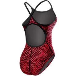 TYR - Swarm Diamondfit Ladies Swimsuit - Red -Swimming Clothing tyr swarm womens diamondfit one piece swimsuit red 610 7