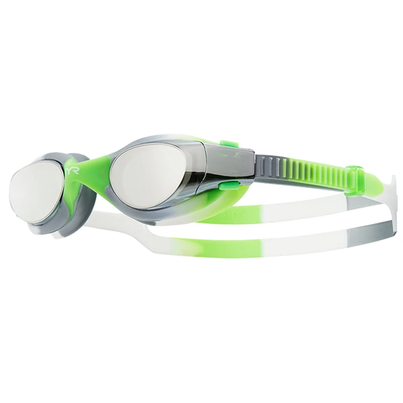 TYR - Vesi Mirrored Youth Tie Dye Goggles - Silver/Green 3 TYR - Vesi Mirrored Youth Tie Dye Goggles - Silver/Green