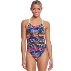 TYR - Sumatra Cutoutfit Ladies Swimsuit - Black/Multi