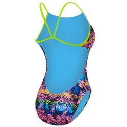 TYR - Sumatra Cutoutfit Ladies Swimsuit - Black/Multi -Swimming Clothing tyr womens black multi sumatra cutoutfit swimsuit 5