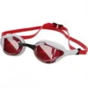 Vorgee - Stealth MK2 Mirrored Lens Goggle White/Red -Swimming Clothing vorgee stealth mk2 rainbow mirrored lens white red